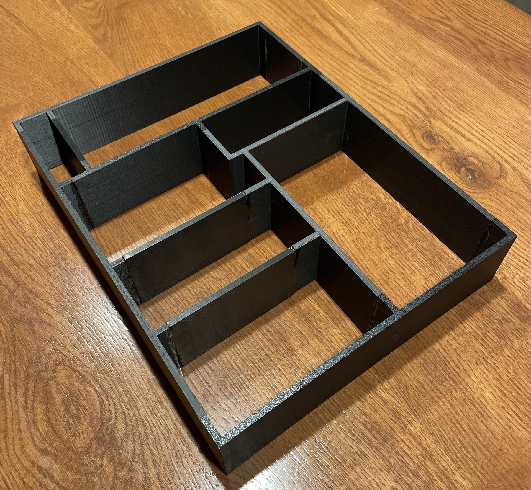 A 3D printed custom drawer organizer