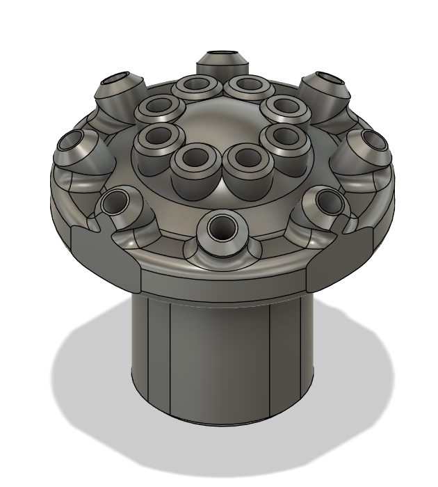 CAD model of a pond fountain nozzle