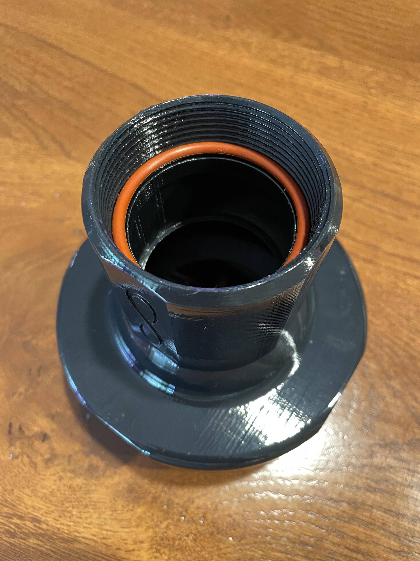 Close view of a 3D printed fountain nozzle